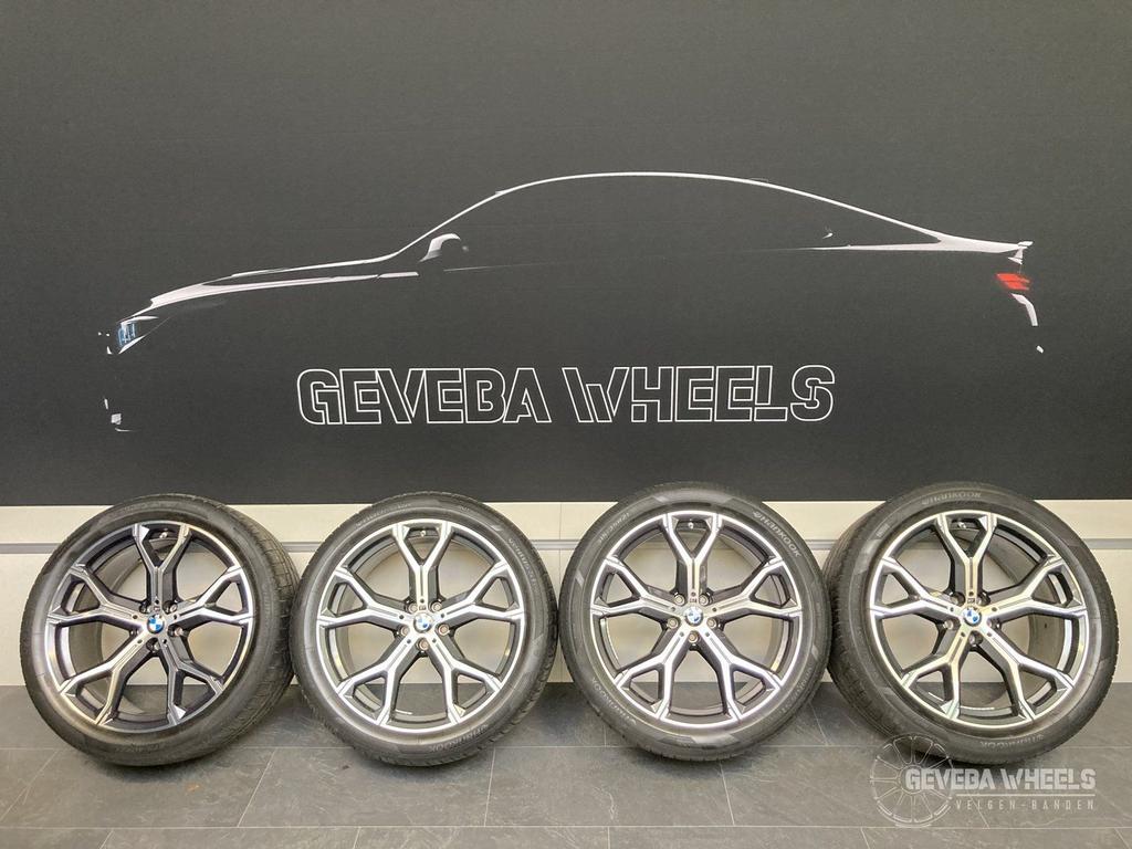 21” originele BMW X5 G05 / X6 G06 velgen + banden 741M 5x112, Auto-onderdelen, Banden en Velgen, Gebruikt, -, 275 mm, -
