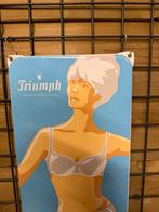 Triumph emaille reclamebord, Reclamebord, I, Ophalen of Verzenden, Zo goed als nieuw