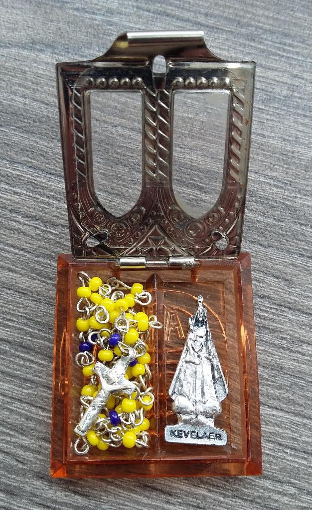 Om 1960 Bescherm Zakheilige Beurs Beeldje Doosje KEVELAER, Ophalen of Verzenden