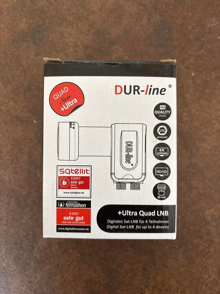 DUR-line Quad LNB +Ultra - Nieuw in doos, Ophalen of Verzenden, Nieuw, (Schotel)antenne, Overige merken