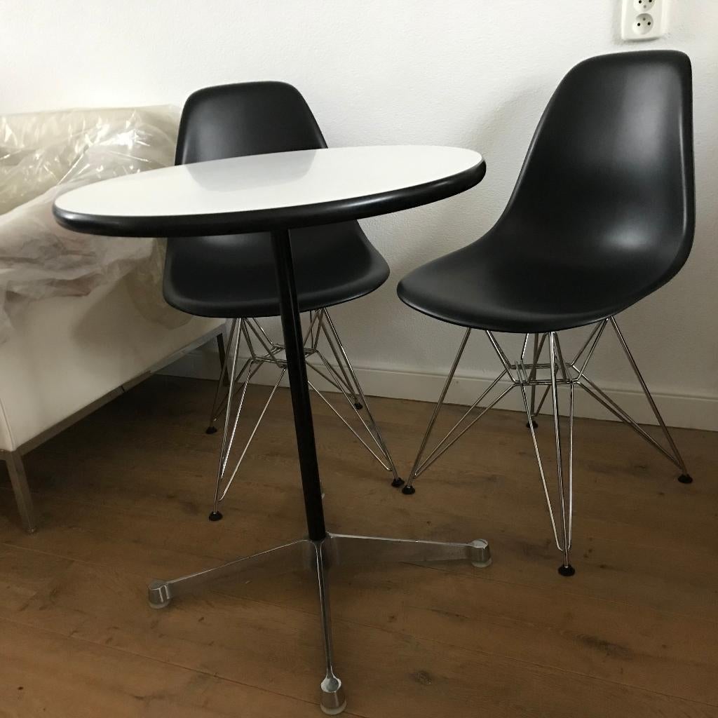 Vintage Herman Miller Eames segmented bijzettafel tafel, Gebruikt, Ophalen of Verzenden, Nvt, Eén