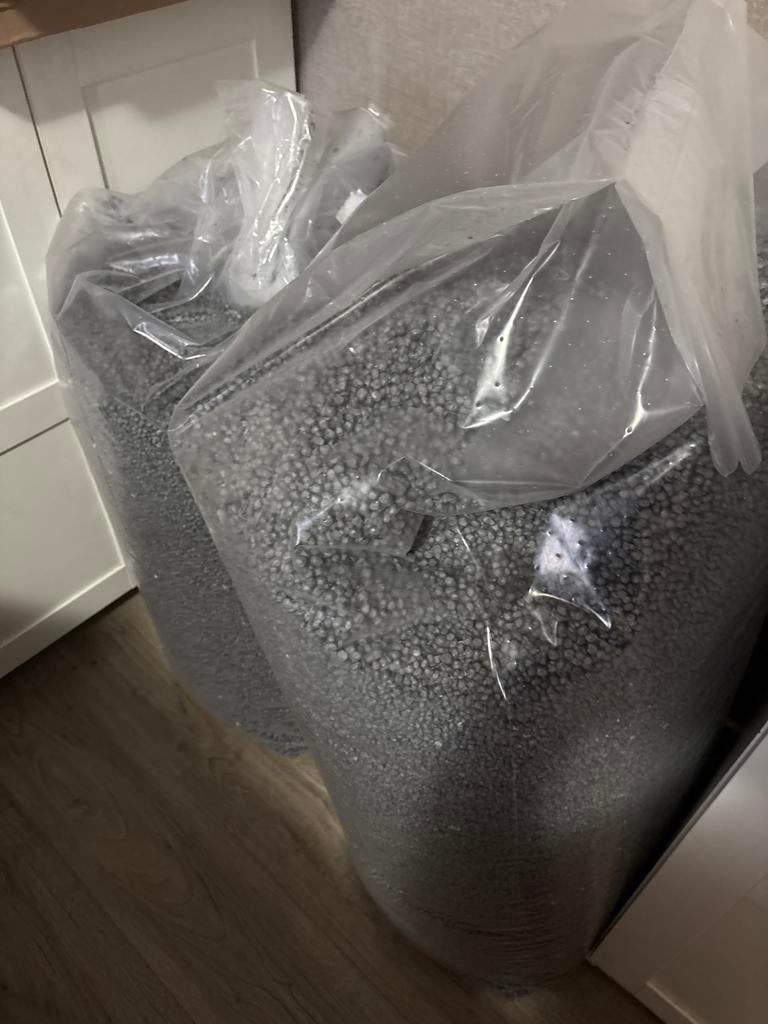 EPS Pearls HR ++ Thermocol balls, Zo goed als nieuw, 15 m² of meer, Piepschuim (Tempex), Ophalen