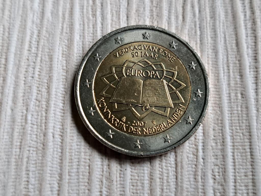 2 euro cc Nederland 50 jaar Verdrag van Rome 2007, Ophalen of Verzenden, Overige landen, 2 euro