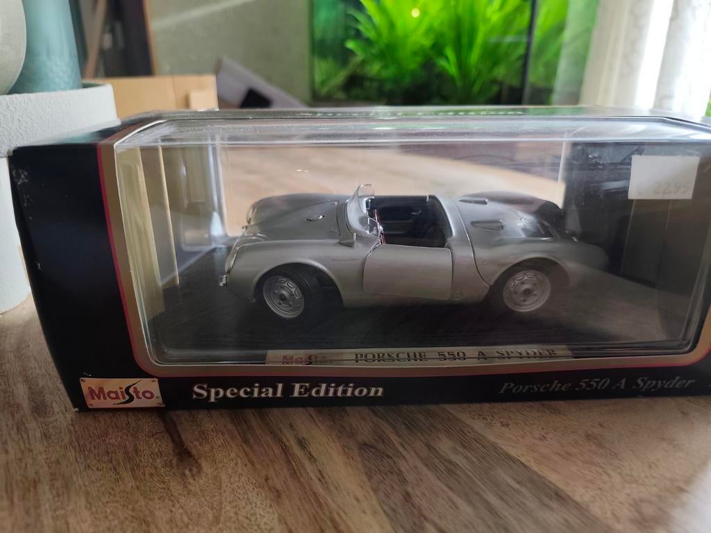 Maisto Special Edition Porsche 550 A Spyder modelauto, Ophalen, Zo goed als nieuw, Maisto