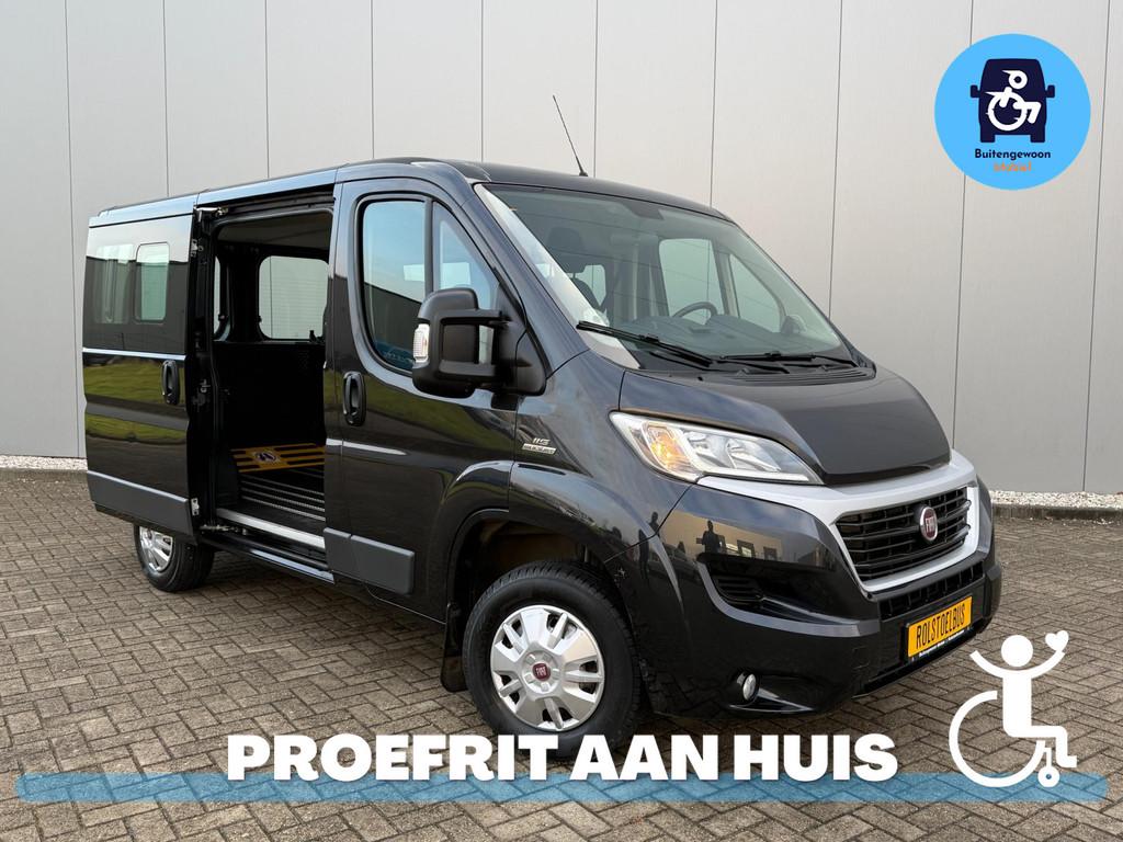 Fiat Ducato Rolstoel Voorin Rolstoelbus 4 Persoons bus, Voorwielaandrijving, 12 maanden, Stof, Zwart