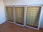 6 Glas in lood ramen - diverse afmetingen, Doe-het-zelf en Verbouw, Glas en Ramen, Ophalen, Gevelraam of Ruit, Gebruikt, Minder dan 80 cm