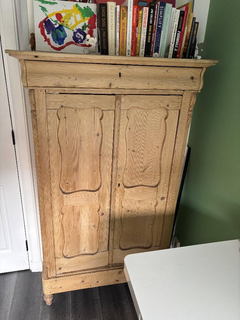 Grenen antiek (kleding) kastje, Gebruikt, 50 tot 100 cm, 25 tot 50 cm, Ophalen