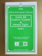 1980 Oldsmobile full-size modellen owner's manual, Engels, Ophalen of Verzenden