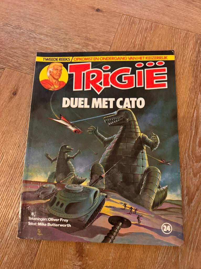 Trigie duel met Cato, Eén stripboek, Ophalen of Verzenden, Gelezen