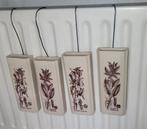Vintage radiatorbakjes met botanische print, Ophalen of Verzenden