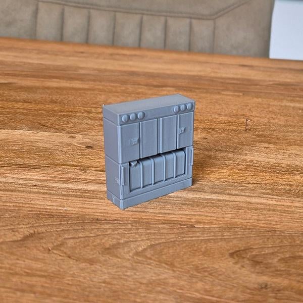 Kistenwand met Tank 1-50, Hobby en Vrije tijd, Modelauto's | 1:50, Nieuw, Bus of Vrachtwagen, Wsi, Ophalen of Verzenden