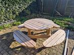 Talen Picknicktafel Rond 210cm, Tuin en Terras, Ophalen, Zo goed als nieuw, Rechthoekig, Hout