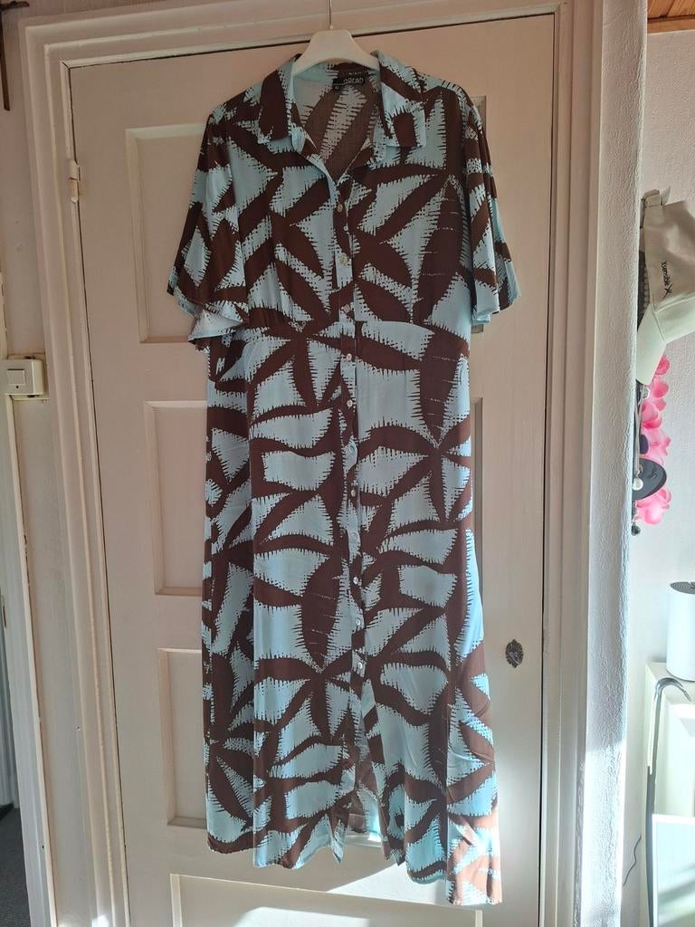 Jurk, Blauw, Maat 42/44 (L), Ophalen of Verzenden, Zo goed als nieuw