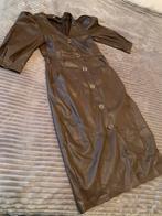 Zara Bruine Imitatieleren Jurk - Maat S, Maat 38/40 (M), Bruin, Ophalen of Verzenden, Zo goed als nieuw