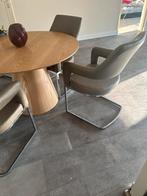 Gratis 4 eetkamerstoelen taupe, Huis en Inrichting, Ophalen, Gebruikt, Overige kleuren, Vier