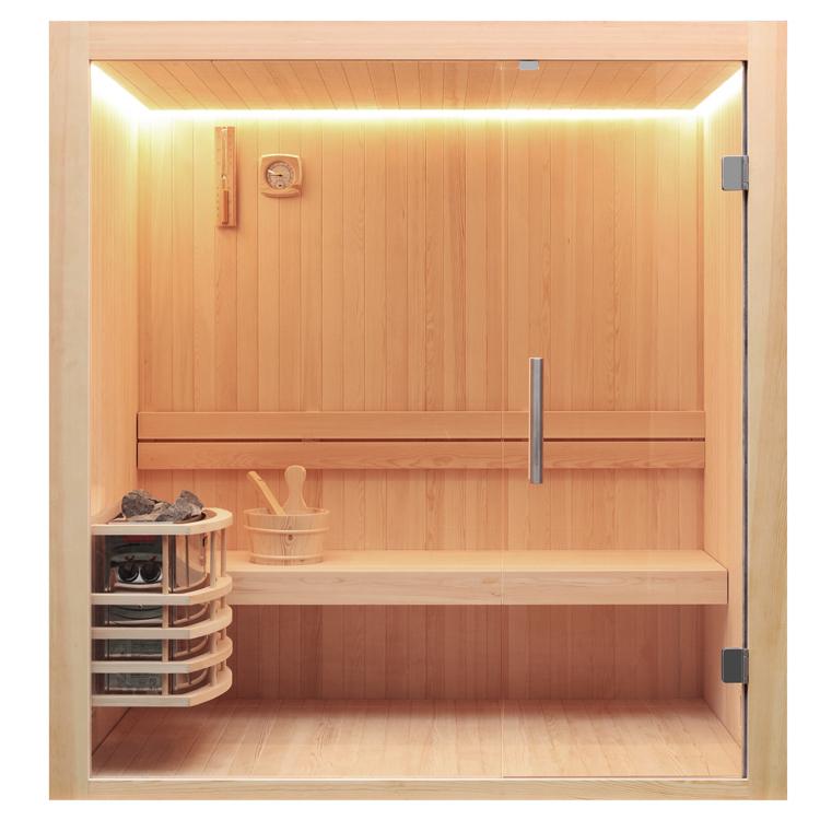 TWEE PERSOONS FINSE SAUNA | 150X120 | COMPACT & STIJLVOL, Sport en Fitness, Sauna, Info@inner-stillness.nl, Fins of Traditioneel