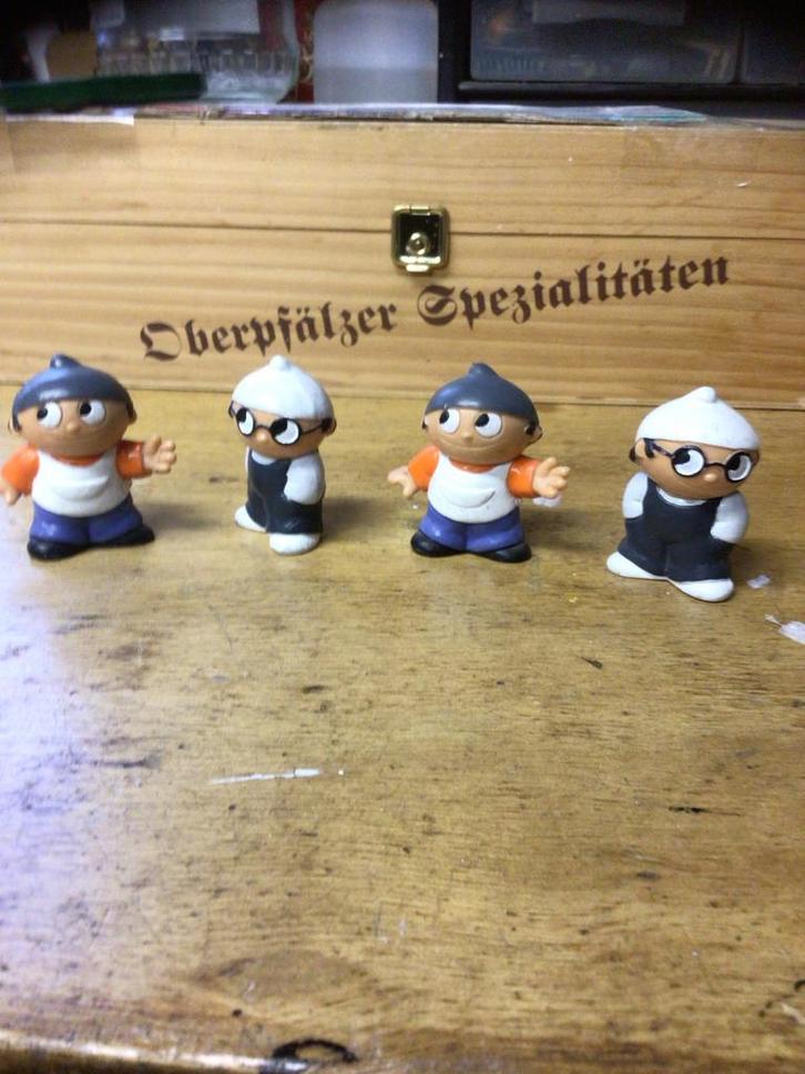 Set van 4 Mainzelmännchen figuren, Kinderen en Baby's, Speelgoed | Actiefiguren, Gebruikt, Ophalen of Verzenden