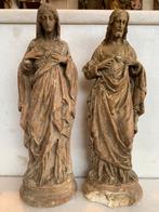Set Maria en Jezus H.Hart/ gips., Ophalen of Verzenden