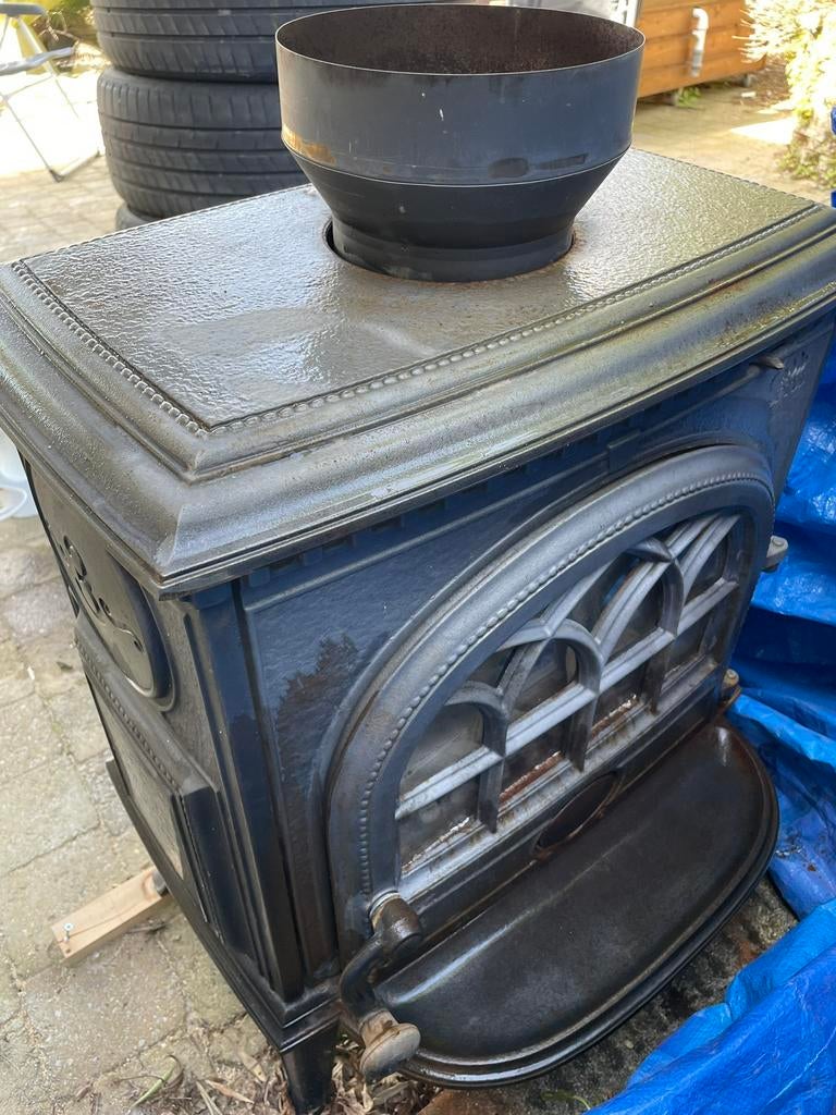 Houtkachel te koop, Huis en Inrichting, Kachels, Ophalen, Zo goed als nieuw, Hout, Houtkachel