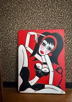 Acrylverf schilderij "Kinky drinks" van Tetiana Gorbachenko, Antiek en Kunst, Kunst | Schilderijen | Modern, Ophalen of Verzenden