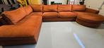 Mooie grote U-bank met ronde chaise longue, Gebruikt, Overige maten, Zitmax, Hoekbank