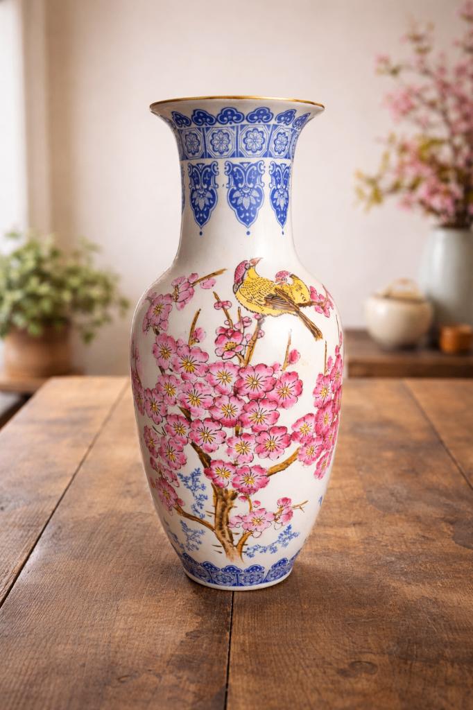 Chineze handgeschilderde vaas, Antiek en Kunst, Antiek | Vazen, Ophalen of Verzenden