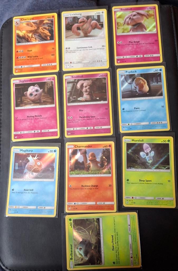 Detective Pikachu pokemon kaarten, Ophalen of Verzenden, Gebruikt, Meerdere kaarten, Foil