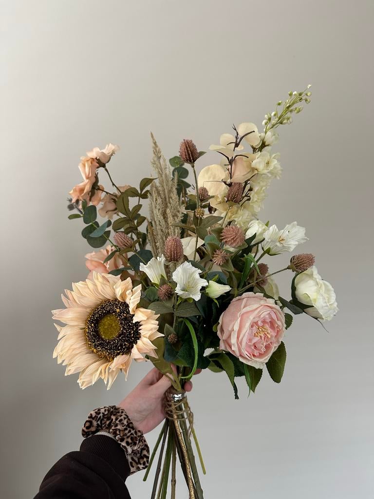 Zijde bloemenboeket Flowercrush, Huis en Inrichting, Woonaccessoires | Droogbloemen, Nieuw, Ophalen of Verzenden