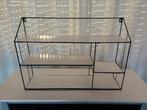 Stijlvol zwart metalen wandrek - Industrieel & Modern, Ophalen, Gebruikt