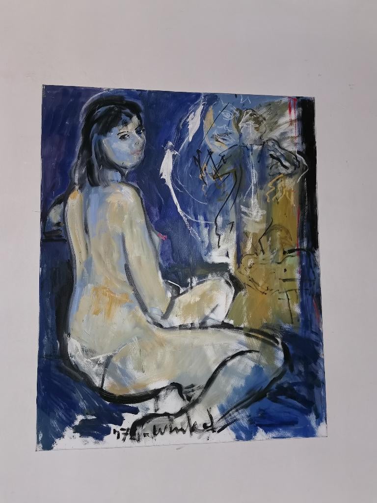 Origineel werk van Arien Winkel  Met certificaat, Antiek en Kunst, Ophalen