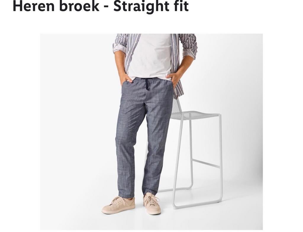 Esmara heren broek straight fit L, Ophalen of Verzenden, Gedragen, Maat 52/54 (L)