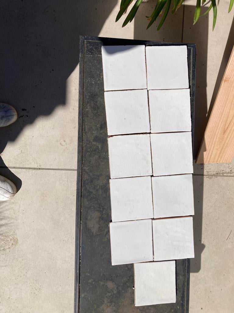 Friese witjes 13x13 cm - 11 stuks, mat wit, nieuw, Ophalen, Nieuw, Minder dan 20 cm, Minder dan 20 cm