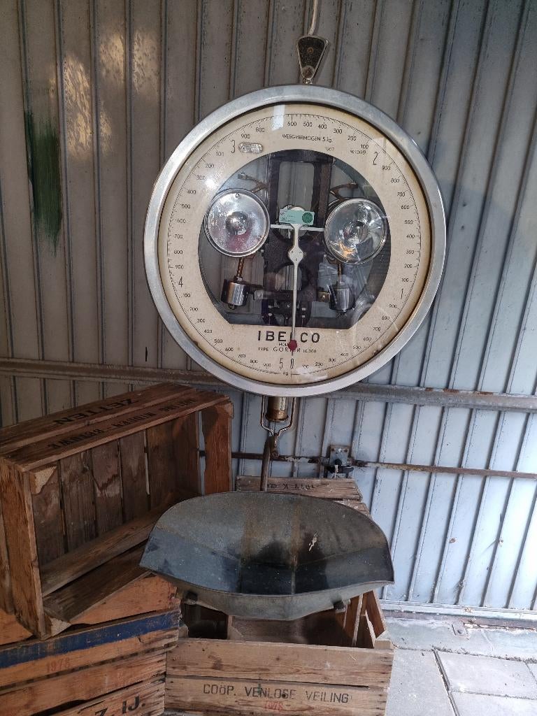 Weegschaal groot, vintage, Ophalen, Analoog, Overige typen, 500 gram of grover