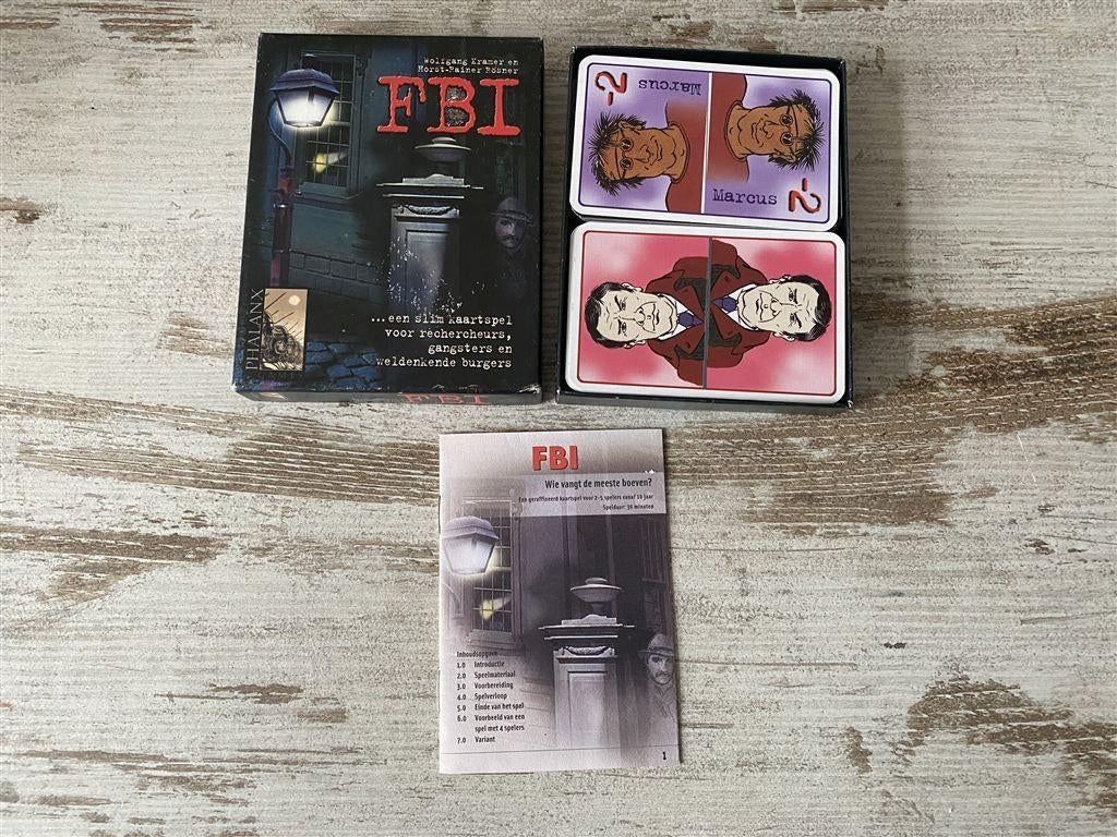 FBI Wolfgang kramer een slim kaartspel [s600], Verzenden, Zo goed als nieuw