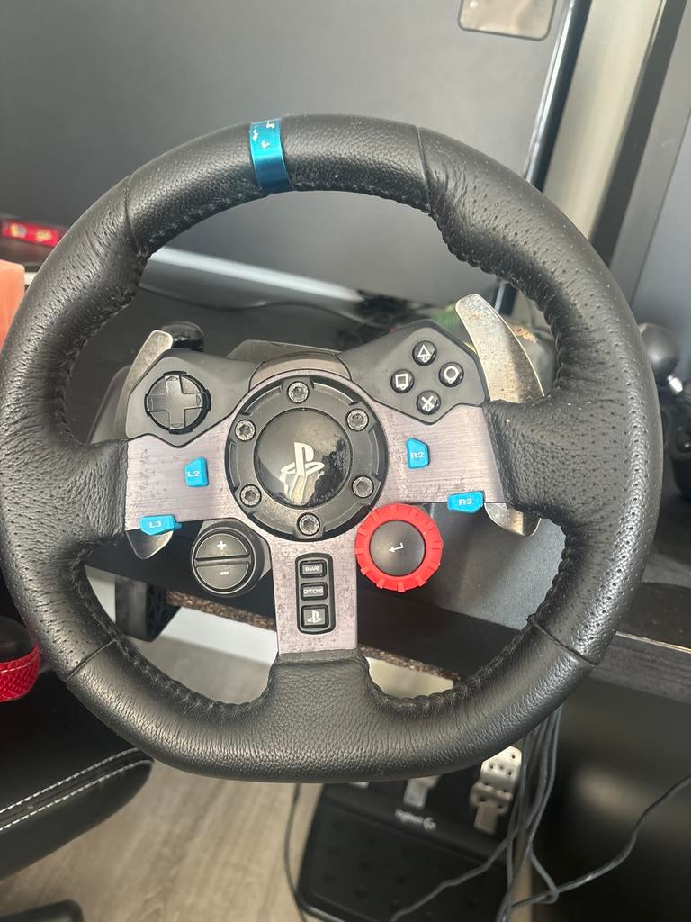 Logitech stuur met schakelpook en pedalen, Racestuur, Gebruikt, Logitech, PlayStation