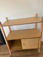 Houten Boekenkast met Schuifdeuren - Vintage Stijl, Ophalen of Verzenden, Gebruikt