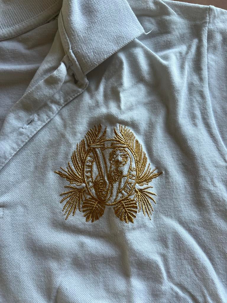 Versace polo maat M wit, Kleding | Heren, Ophalen of Verzenden, Gedragen, Maat 48/50 (M), Wit
