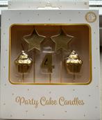 Taartkaarsen 4 jaar - Party Cake Candles, Ophalen of Verzenden, Nieuw, Versiering, Verjaardag