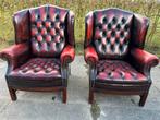 Set exclusieve Chesterfield Buttonseat wingchairs. Izgs, Ophalen, Gebruikt, ., Chesterfield