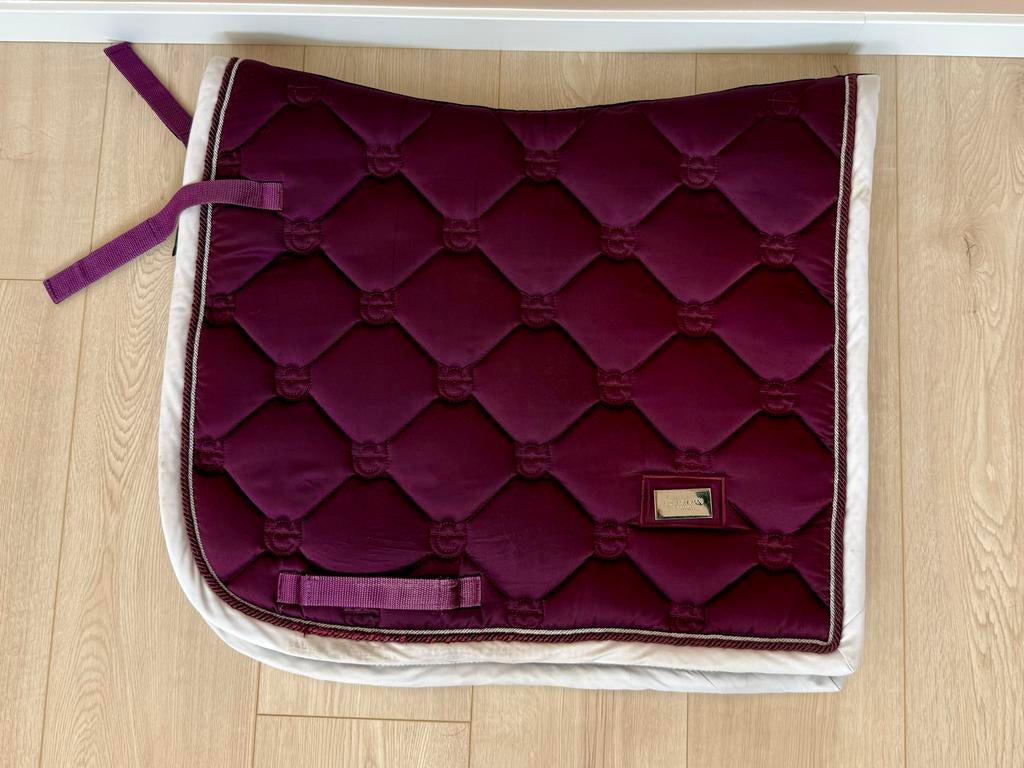 Equestrian Stockholm dekje dressuur full - purple white edge, Full (L), Dressuurdekje, Equestrian Stockholm, Ophalen of Verzenden