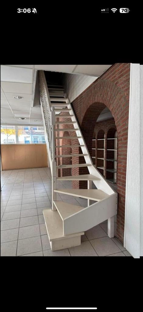 Open kwartdraaitrap met winders – nette staat, Doe-het-zelf en Verbouw, Ladders en Trappen, Ophalen of Verzenden