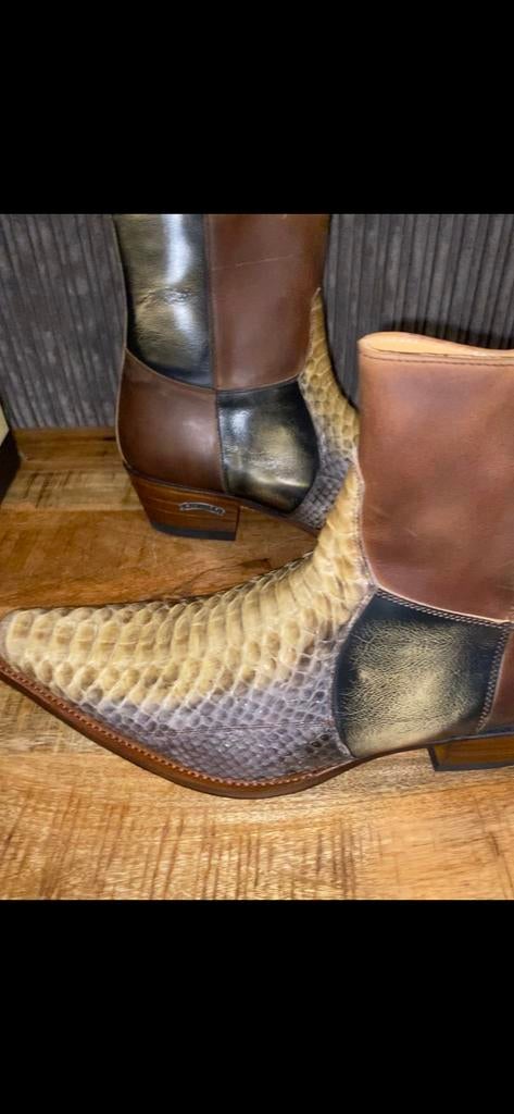 Sendra Boots Heren Maat 44 - Exotisch Leer, Kleding | Heren, Schoenen, Bruin, Boots, Nieuw, Ophalen of Verzenden