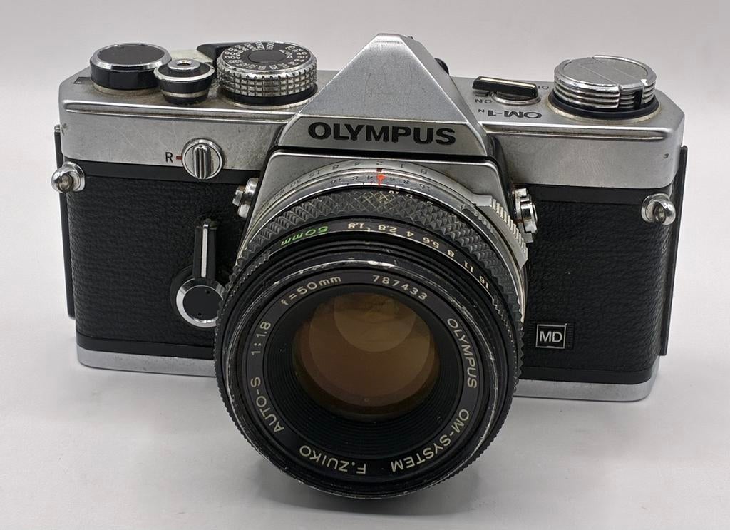 Olympus OM-1n, Ophalen of Verzenden, Zo goed als nieuw, Spiegelreflex, Olympus