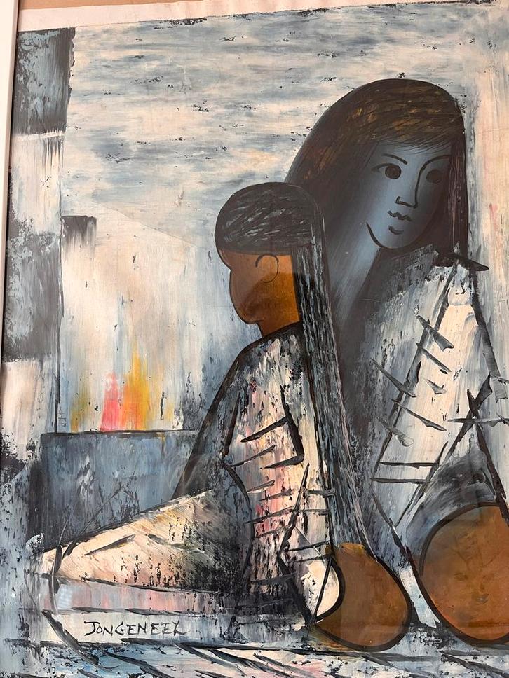 Jongeneel schilderij, Antiek en Kunst, Kunst | Schilderijen | Modern, Ophalen of Verzenden