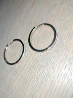 Zilveren goldplated oorringen met kristal, Sieraden, Tassen en Uiterlijk, Oorbellen, Ophalen of Verzenden, Goud, Zilver, Met kristal