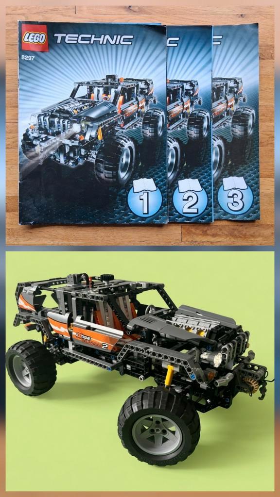 Lego technic buggy 8297 + verlichting complete set en boeken, Kinderen en Baby's, Speelgoed | Duplo en Lego, Zo goed als nieuw