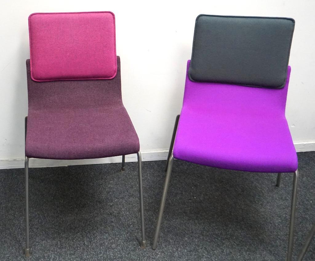 Gispen Triennial Design Stoelen | Paars Mix | 4 Stuks |Stoel, Gebruikt, Overige kleuren, -, -