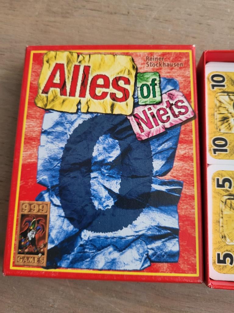 spel Alles of niets zgan!, Hobby en Vrije tijd, Gezelschapsspellen | Bordspellen, Vijf spelers of meer, Ophalen of Verzenden, Zo goed als nieuw