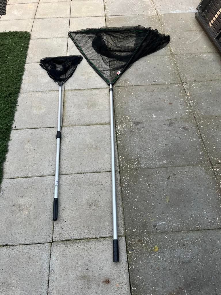 Landingsnet 154cm lang en 40 cm breed hengelsport, Ophalen of Verzenden, Zo goed als nieuw