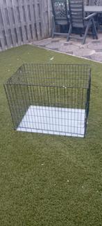 Te koop aangeboden zwarte hondenbench, Dieren en Toebehoren, Ophalen of Verzenden